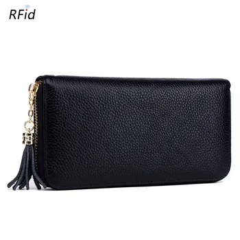 New Genuine Leather Women Wallets With Tassel Long Clutch Money Bag Female Solid Color Phone Wallet Card Holder Womens
New Genuine Leather Women Wallets With Tassel Long Clutch Money Bag Female Solid Color Phone Wallet Card Holder Womens