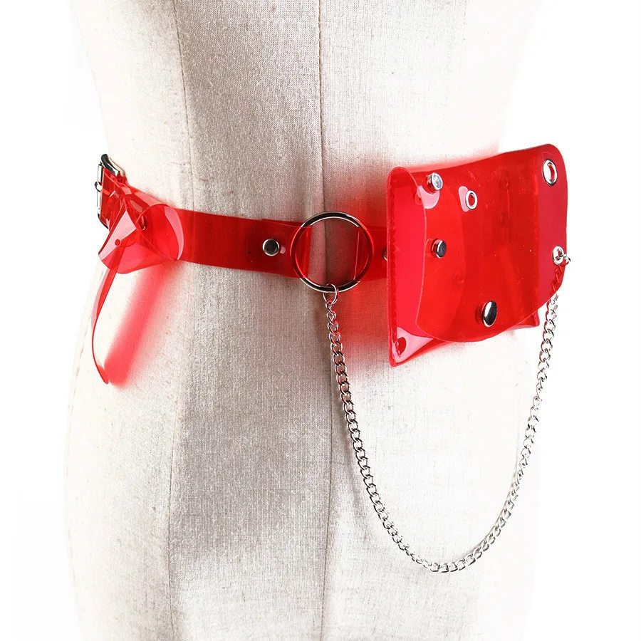 Transparent Waist Bags With Belt For Women Girls PVC Mini Purse Plastic Laser Waist Pack Small Square Waist Bag Dress Chain Belt
Transparent Waist Bags With Belt For Women Girls PVC Mini Purse Plastic Laser Waist Pack Small Square Waist Bag Dress Chain Belt