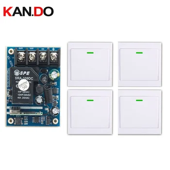 DC12V 24V 36V 48V 10A 1CH Remote Switch Receiver Wall Transmitter Wireless Power Switch Garage Door lamp/window/shutters
DC12V 24V 36V 48V 10A 1CH Remote Switch Receiver Wall Transmitter Wireless Power Switch Garage Door lamp/window/shutters
