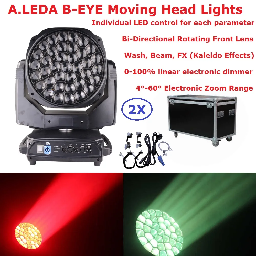 37X15W A.Leda B-EYE Moving Head Light Wash Beam Kaleido Effect 3IN1 Stage Lights With Bi-Directional Rotating Front Lens 21Chs
37X15W A.Leda B-EYE Moving Head Light Wash Beam Kaleido Effect 3IN1 Stage Lights With Bi-Directional Rotating Front Lens 21Chs