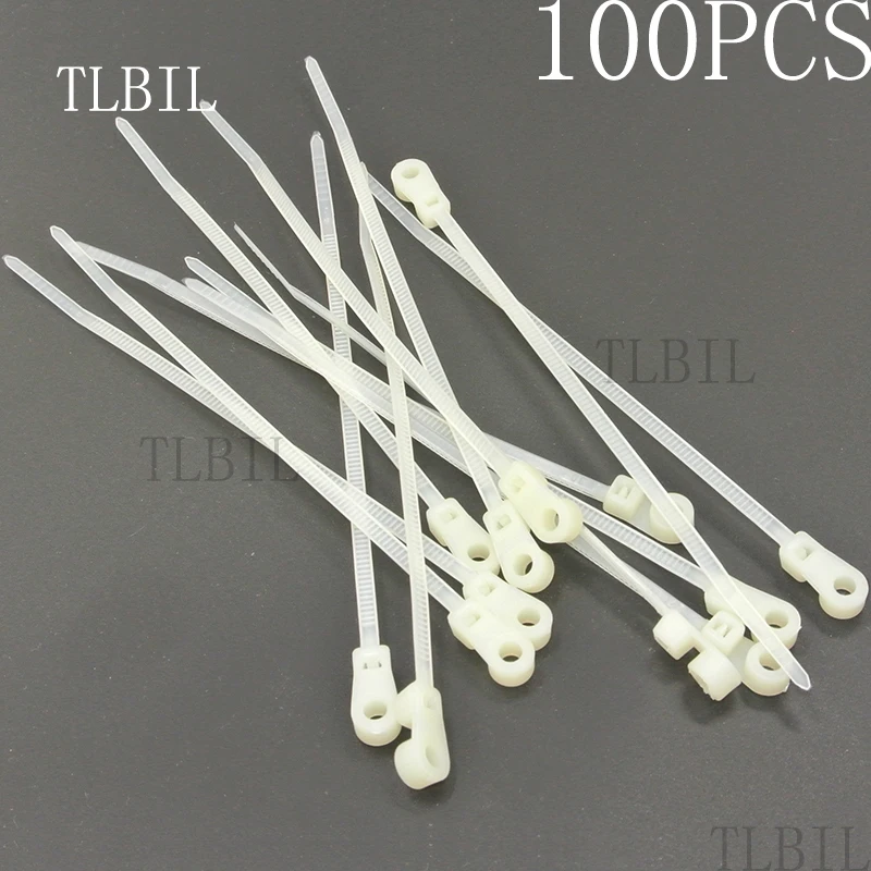 3.5mm x 110mm (3.5mm Width) White Nylon Wire String Zip Plastic Screw Mount Hole Fixed Eyelet Self-Locking Cable Tie
3.5mm x 110mm (3.5mm Width) White Nylon Wire String Zip Plastic Screw Mount Hole Fixed Eyelet Self-Locking Cable Tie