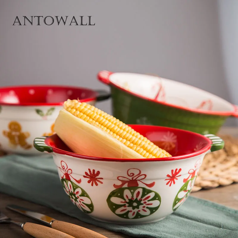 ANTOWALL 8 inch household large Binaural soup bowl big bowl personalized ceramic salad bowl with handle gift tableware
ANTOWALL 8 inch household large Binaural soup bowl big bowl personalized ceramic salad bowl with handle gift tableware