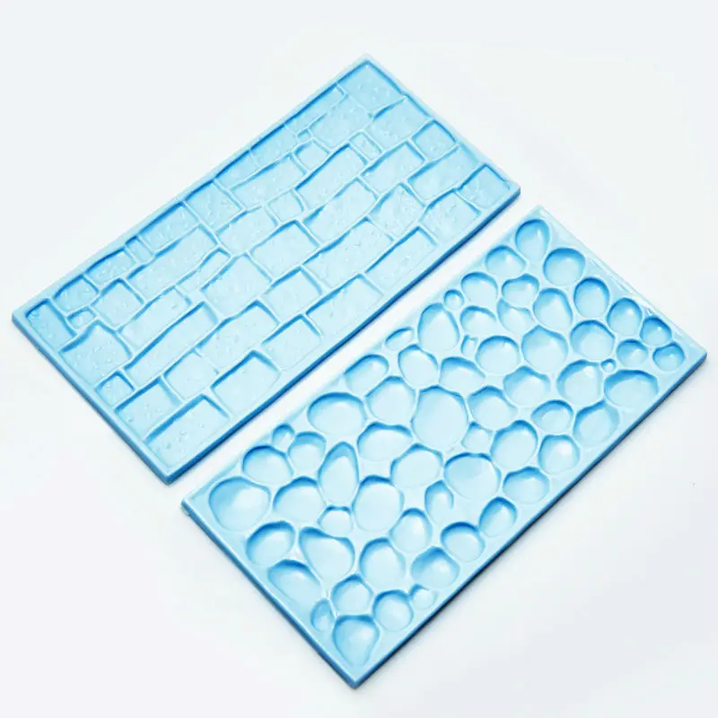 Cake Mold 2pcs/ set Cobblestone Stone Wall embosser plastic mold Mat Mould Cake Cutter Decorating baking Fondant Tools CT082
Cake Mold 2pcs/ set Cobblestone Stone Wall embosser plastic mold Mat Mould Cake Cutter Decorating baking Fondant Tools CT082