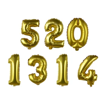 16 Inch Number Foil Balloons Gold Digit Air Ballons Happy Birthday Wedding Decoration Number Balloon New Year Party Supplies 75Z
16 Inch Number Foil Balloons Gold Digit Air Ballons Happy Birthday Wedding Decoration Number Balloon New Year Party Supplies 75Z