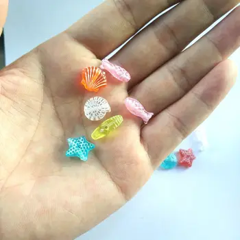 Acrylic Cute Beads Mixed Transparent Colors Shells Starfish Fish Clams Hole Size 1.5mm DIY Wedding Party Decoration 50g/bag
Acrylic Cute Beads Mixed Transparent Colors Shells Starfish Fish Clams Hole Size 1.5mm DIY Wedding Party Decoration 50g/bag