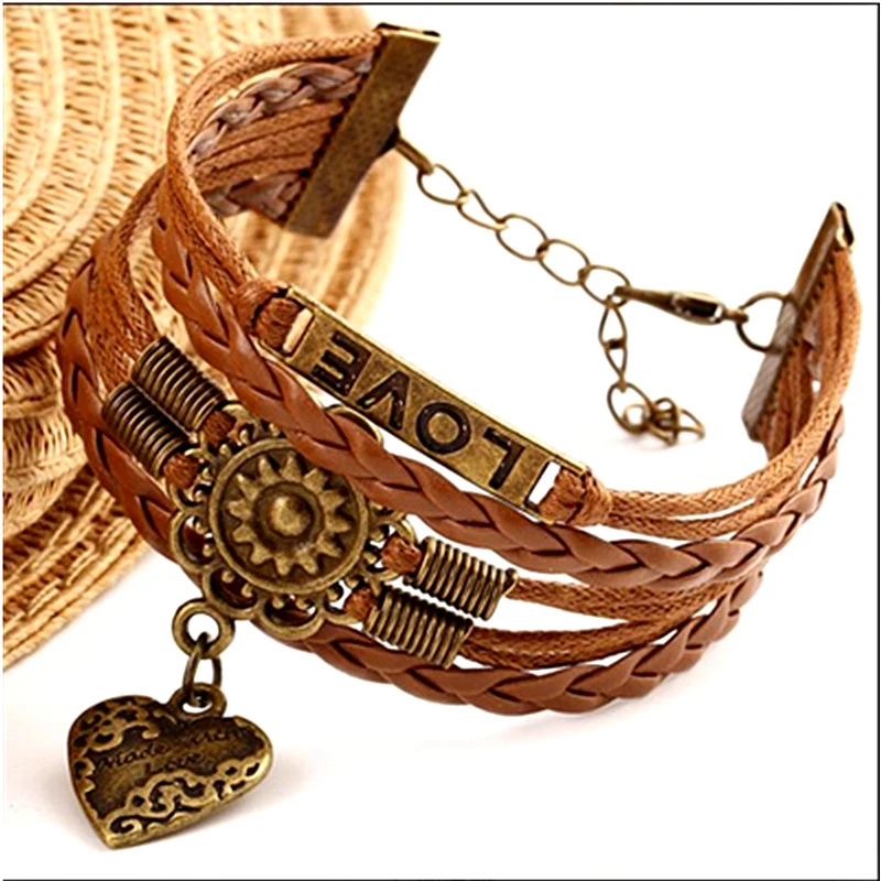 2019 Multi-layer Bracelets for Women Jewelry Fashion Personality LOVE Flower Design Retro Charm Bracelets Bangles
2019 Multi-layer Bracelets for Women Jewelry Fashion Personality LOVE Flower Design Retro Charm Bracelets Bangles