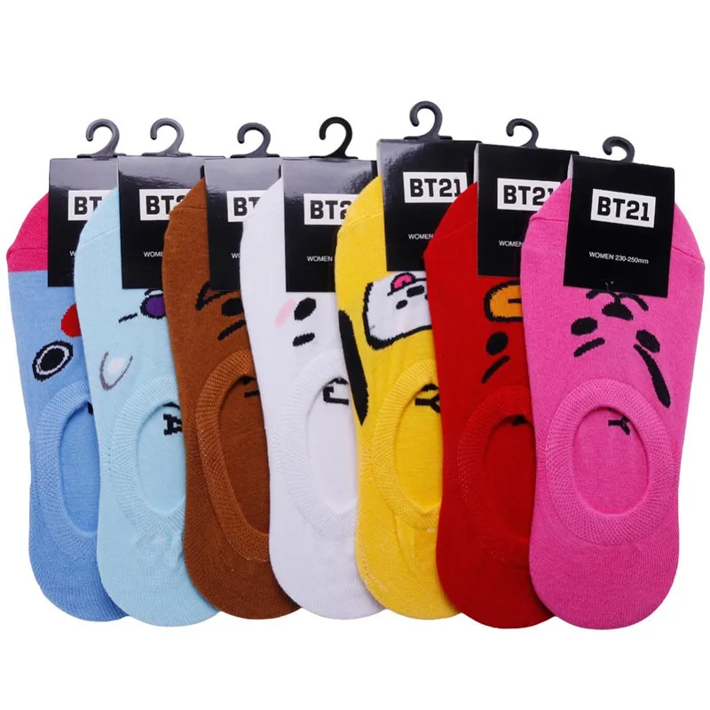 Hosiery Kpop Cartoon Invisible Ankle Socks Tata Mang COOKY CHIMMY Cotton Kawaii Cute Sock 1 Pair HF051
Hosiery Kpop Cartoon Invisible Ankle Socks Tata Mang COOKY CHIMMY Cotton Kawaii Cute Sock 1 Pair HF051