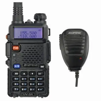 Baofeng UV-5R 136-174/400-520 MHz Walkie Talkie 5W UHF/VHF Dual Band Portable Ham 2 Ways Radio with Remote Speaker
Baofeng UV-5R 136-174/400-520 MHz Walkie Talkie 5W UHF/VHF Dual Band Portable Ham 2 Ways Radio with Remote Speaker