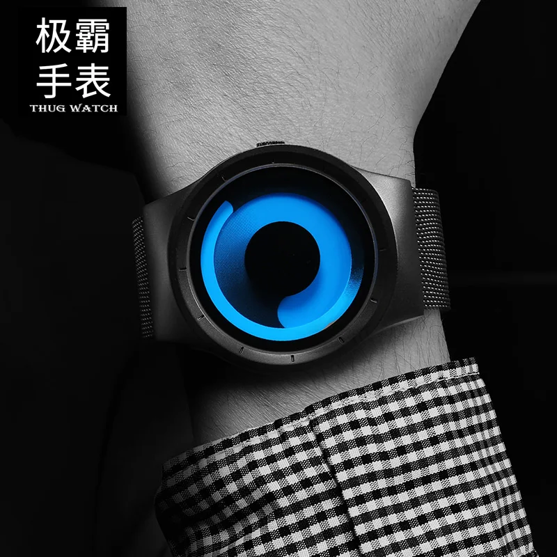 Watch male middle school Korean version of the simple personality concept trend no pointer casual creative new cool female black
Watch male middle school Korean version of the simple personality concept trend no pointer casual creative new cool female black