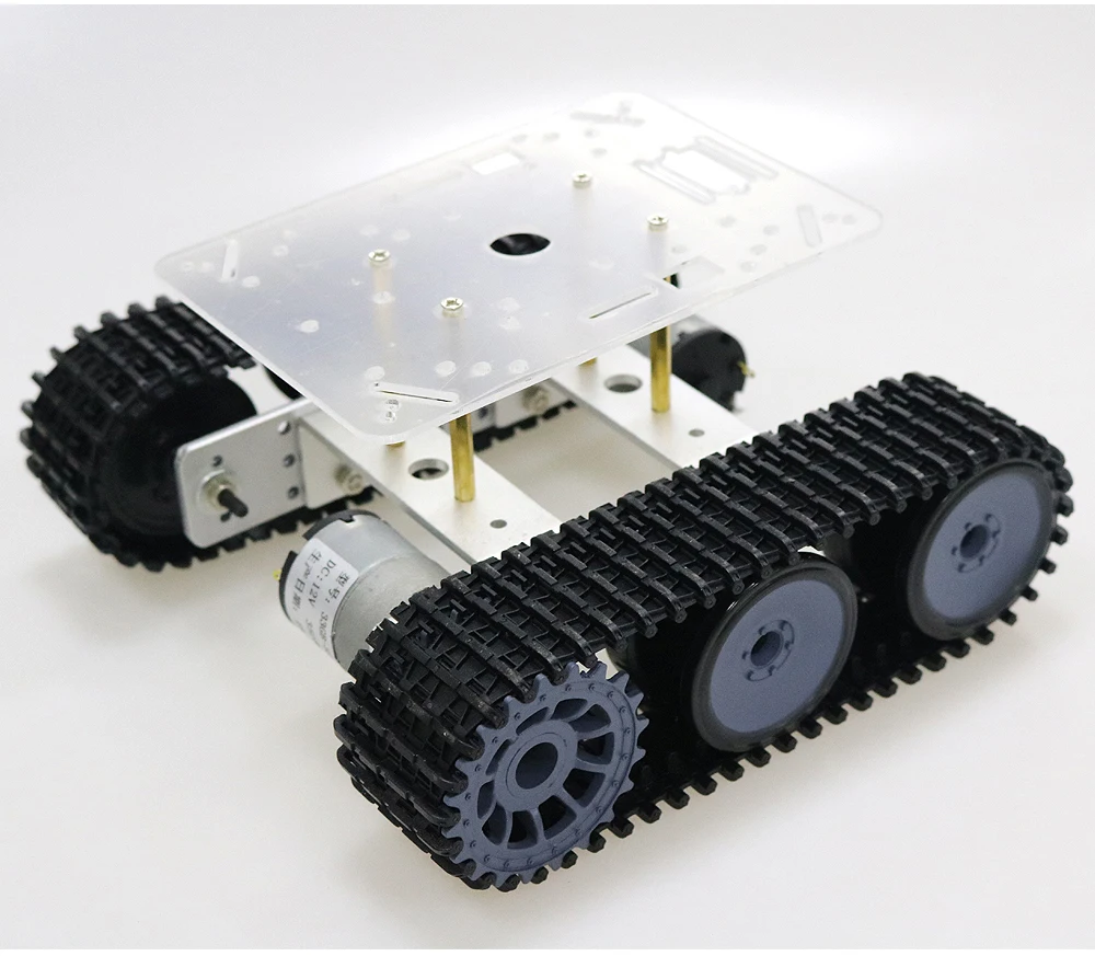 RC Metal Robot Tank Chassis mini TP100 Crawler Caterpillar Tracked Vehicle with Plastic Track for Arduino diy educational kit
RC Metal Robot Tank Chassis mini TP100 Crawler Caterpillar Tracked Vehicle with Plastic Track for Arduino diy educational kit