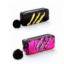 School Pencil Case Reversible Sequin Pencil Cases For Girls Bts Stationery Cute Hairball Pencil Box Makeup Bag Student Supplies 
School Pencil Case Reversible Sequin Pencil Cases For Girls Bts Stationery Cute Hairball Pencil Box Makeup Bag Student Supplies