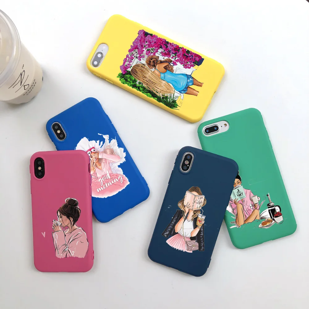 Luxury Fashion Black Baby Mom Girl Brown Hair silicone soft back Phone cases for Apple iphone XR XS MAX X 6 6s 7 8 Plus 5 5S SE
Luxury Fashion Black Baby Mom Girl Brown Hair silicone soft back Phone cases for Apple iphone XR XS MAX X 6 6s 7 8 Plus 5 5S SE