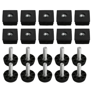 10x BQLZR 30mmx30mm M8 Thread Black Plastic Furniture Table Feet Plug Blanking End Caps Insert Plugs with Adjust Thread Feet
10x BQLZR 30mmx30mm M8 Thread Black Plastic Furniture Table Feet Plug Blanking End Caps Insert Plugs with Adjust Thread Feet