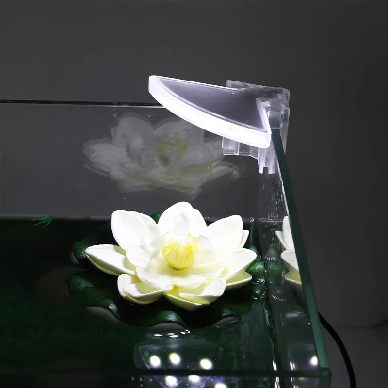 Aquarium Led Lighting 110-220V Waterproof Clip-on Lamp Aquatic Water Plants Grow White Light For Fish Tank With USB Charger8