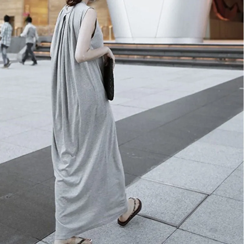LANMREM New Summer Fashion 2019 Round-neck Short Sleeve Simple Trendy Soft Gray A-line Foor-length Women Dress UA26602
LANMREM New Summer Fashion 2019 Round-neck Short Sleeve Simple Trendy Soft Gray A-line Foor-length Women Dress UA26602