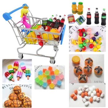 Supermarket Hand Trolley Mini Shopping Cart Storage +Simulation FoodPlay Goods Toy Gift Dollhouse
Supermarket Hand Trolley Mini Shopping Cart Storage +Simulation FoodPlay Goods Toy Gift Dollhouse