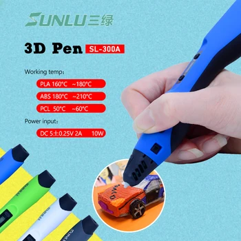Low temperature 3D printing pen SL-300A Intelligent PLA/ABS/PCL 3D Drawing Pen DIY Painting toys drawing gift
Low temperature 3D printing pen SL-300A Intelligent PLA/ABS/PCL 3D Drawing Pen DIY Painting toys drawing gift