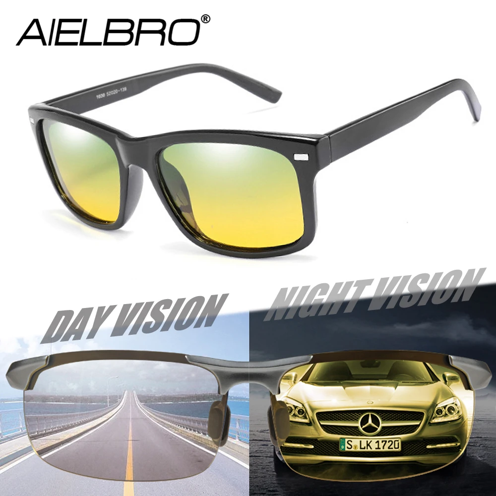AIELBRO Day Night HD Vision Cycling Sunglasses For Driving Men Women Polarized Safety Drive Goggles Gafas de sol UV400
AIELBRO Day Night HD Vision Cycling Sunglasses For Driving Men Women Polarized Safety Drive Goggles Gafas de sol UV400