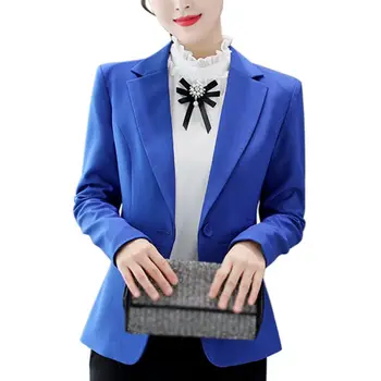 Blue Black Red Women blazers and jackets One Button Long Sleeve Coat Slim Office Lady Coat Female Suit Blazer Autumn Coats F1
Blue Black Red Women blazers and jackets One Button Long Sleeve Coat Slim Office Lady Coat Female Suit Blazer Autumn Coats F1