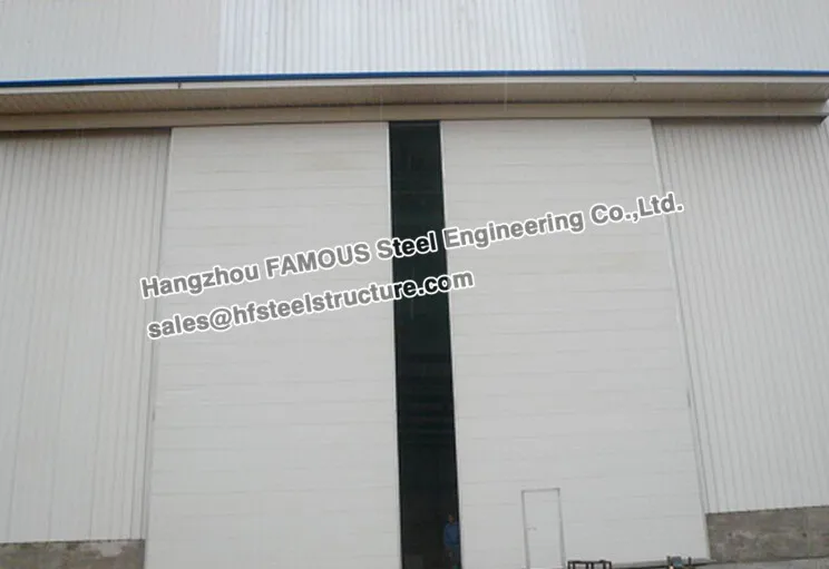 Manual/Electrical folded Push-Pull overhead industrial sliding door with patent track and hardware of aircraft hanger warehouse
Manual/Electrical folded Push-Pull overhead industrial sliding door with patent track and hardware of aircraft hanger warehouse