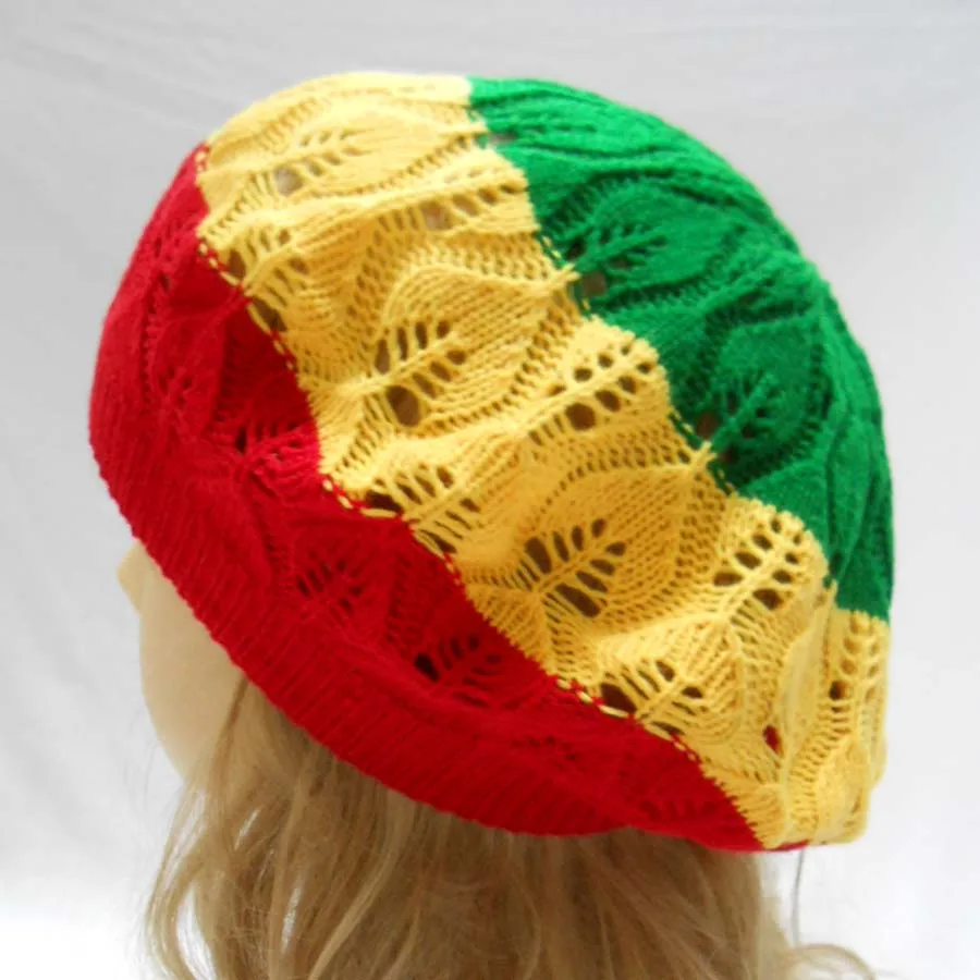 Rasta Tam Beret Hat Crochet Knit Reggae Marley Jamaica Rastafari Slouchy Dreadlock Cap-Red Yellow Green
Rasta Tam Beret Hat Crochet Knit Reggae Marley Jamaica Rastafari Slouchy Dreadlock Cap-Red Yellow Green