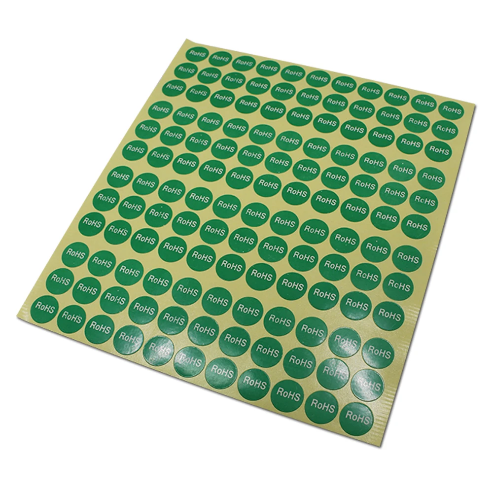 

Retail Diameter 1.3cm / 2cm Round ROHS Environment Protecting Label Stickers Paper Sheet Electronic Products Packaging Labels