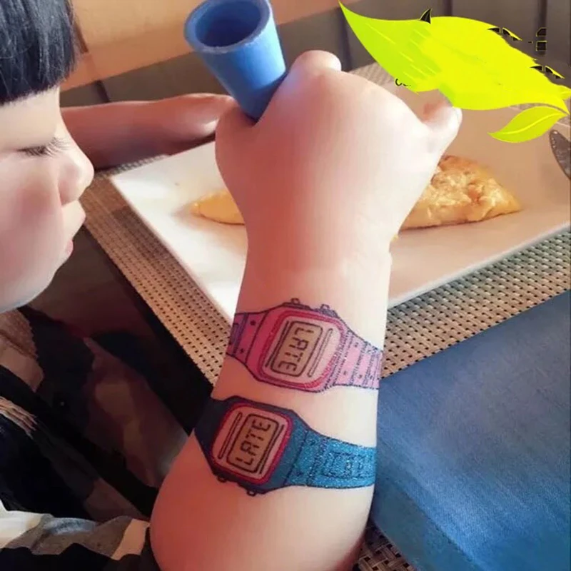 New children Waterproof Temporary Tattoo Sticker on body cartoon watch Water Transfer flash tattoo fake tattoo makeup girl boy
New children Waterproof Temporary Tattoo Sticker on body cartoon watch Water Transfer flash tattoo fake tattoo makeup girl boy