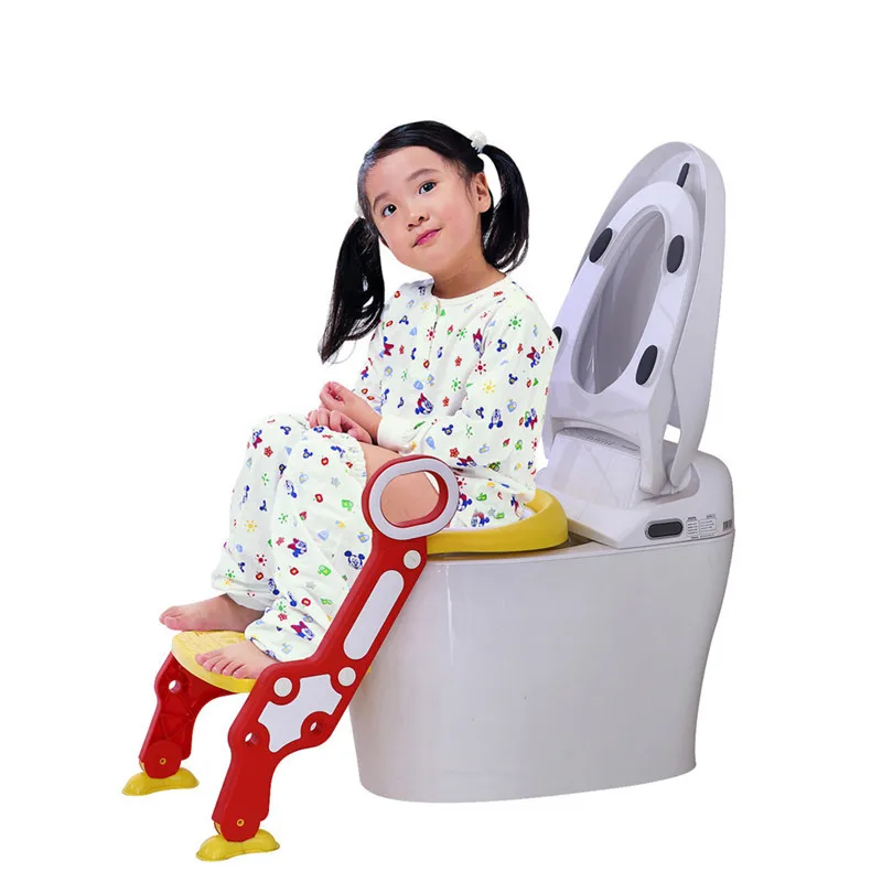 

Baby Child Potty Toilet Trainer Seat Step Stool Ladder Adjustable Training Chair Trainer Toilet Trainer Children Baby Bathroom