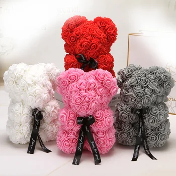 25cm Cartoon Bear Artificial Flowers PE Rose Flower Artificial Christmas Gifts for Women Valentine's Day Gift Bear Holiday gift
25cm Cartoon Bear Artificial Flowers PE Rose Flower Artificial Christmas Gifts for Women Valentine's Day Gift Bear Holiday gift