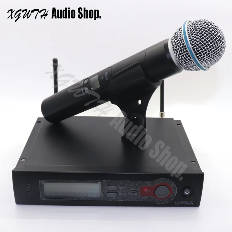 100% XGWTH Brand SLX SLX24 BETA58A UHF Professional Wireless Microphone System Dynamic Cardioid Handheld Karaoke Microfone Mic
100% XGWTH Brand SLX SLX24 BETA58A UHF Professional Wireless Microphone System Dynamic Cardioid Handheld Karaoke Microfone Mic