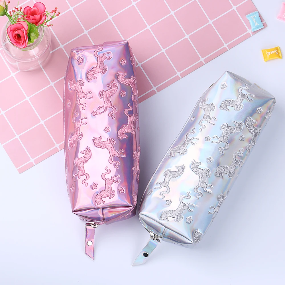 Embroidery Unicorn Pencil Case Laser Pen Bag Cosmetic Bag Stationery Makeup Pouch Coin Purse Large Capacity School Supplies
Embroidery Unicorn Pencil Case Laser Pen Bag Cosmetic Bag Stationery Makeup Pouch Coin Purse Large Capacity School Supplies