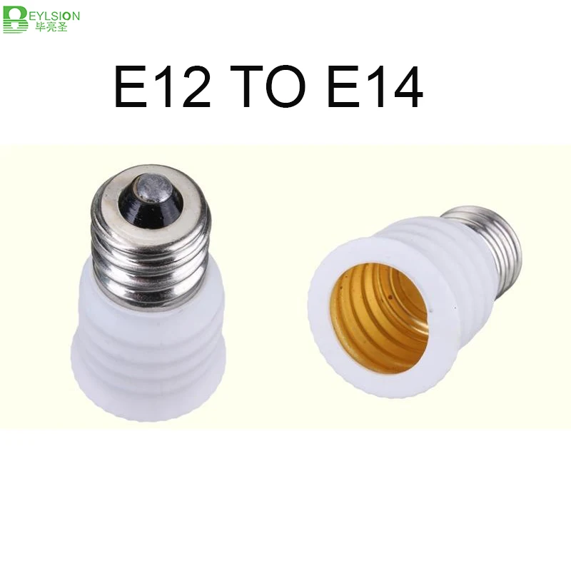 BEYLSION White E12 To E14 Smaller Socket Base LED Bulb Lamp Light Adapter Converter Holder LED Lights E12-E14 Lamps Adapter
BEYLSION White E12 To E14 Smaller Socket Base LED Bulb Lamp Light Adapter Converter Holder LED Lights E12-E14 Lamps Adapter