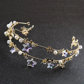 Le Liin Gold Stars Headband Bridal Floral Headpiece Wedding Hair Accessories Pearls Bride Hair Jewelry Headdress For Woman
Le Liin Gold Stars Headband Bridal Floral Headpiece Wedding Hair Accessories Pearls Bride Hair Jewelry Headdress For Woman