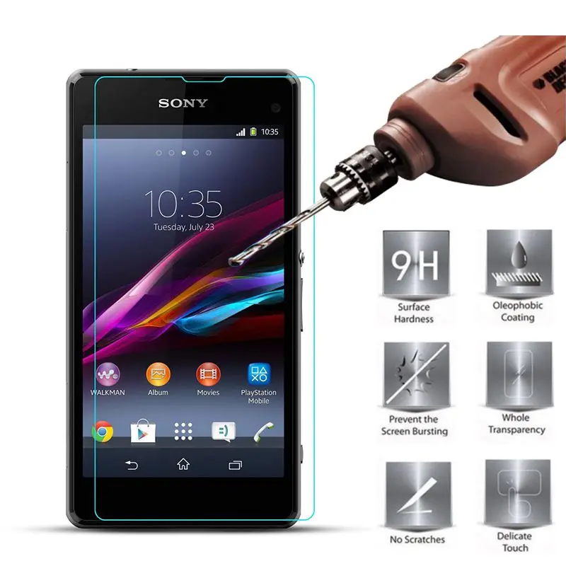 MRGO Tempered Glass for Sony Xperia Z1 Compact Phone Screen Protector 9H 2.5D Protective Film for Sony Xperia Z1 Tempered Glass
MRGO Tempered Glass for Sony Xperia Z1 Compact Phone Screen Protector 9H 2.5D Protective Film for Sony Xperia Z1 Tempered Glass