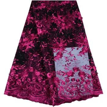 Rose African Lace Fabric 2019 High Quality Lace Embroidery French Lace Fabric With Beads And Stones Nigerian Lace Fabrics S1533
Rose African Lace Fabric 2019 High Quality Lace Embroidery French Lace Fabric With Beads And Stones Nigerian Lace Fabrics S1533