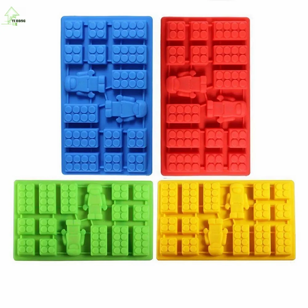 YI HONG New Arrival! 100% Food Grade Lego Brick Blocks Ice Cube Trays Mold robot ice mould Ice tray 19*11.2 CM Color Random 424c 
YI HONG New Arrival! 100% Food Grade Lego Brick Blocks Ice Cube Trays Mold robot ice mould Ice tray 19*11.2 CM Color Random 424c