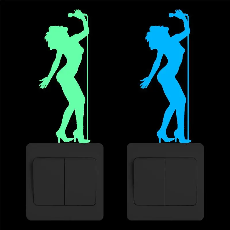 Sexy Lady Singing Glow in the Dark Switch Sticker Fashion Music Room Wall Decor Sticker Kids Bedroom Decoration Luminous Sticker
Sexy Lady Singing Glow in the Dark Switch Sticker Fashion Music Room Wall Decor Sticker Kids Bedroom Decoration Luminous Sticker