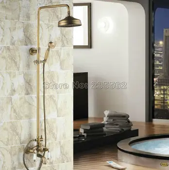 Antique Brass Retro Bathroom Bathtub Wall Mount Rain Shower Faucet Set Mixer Tap Taps Crs004
Antique Brass Retro Bathroom Bathtub Wall Mount Rain Shower Faucet Set Mixer Tap Taps Crs004