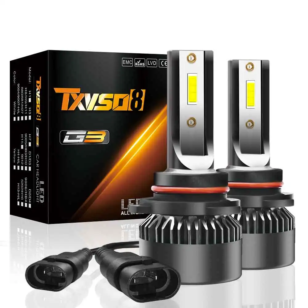 2PCS Upgrated Super Bright Car LED Headlights H7 LED H4 H1 LED H11 9005 9006 9012 100W15000LM 6000K Auto Car Driving Bulbs
2PCS Upgrated Super Bright Car LED Headlights H7 LED H4 H1 LED H11 9005 9006 9012 100W15000LM 6000K Auto Car Driving Bulbs