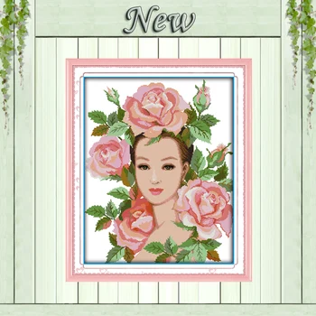 Peony beauty girl flowers home decor Painting Counted Print on canvas DMC 14CT 11CT Cross Stitch Needlework Kits embroidery Sets
Peony beauty girl flowers home decor Painting Counted Print on canvas DMC 14CT 11CT Cross Stitch Needlework Kits embroidery Sets