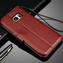 Promotions S7 Leather Wallet Case for Samsung Galaxy N9150 S4 S5 S6 edge Plus S7 edge A7 A8 2015 Note 5 4 3 Phone Cases Bags