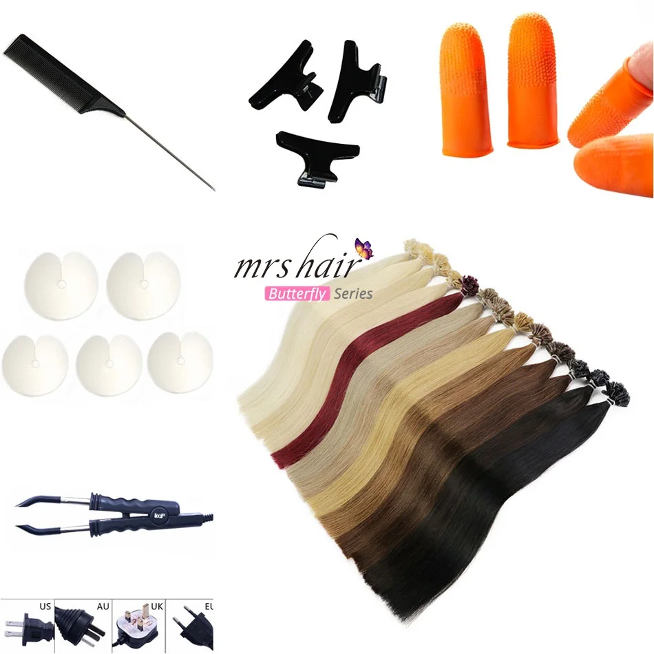 MRS HAIR 1g/pc 14" 16" 20" 24" Fusion Hair Extensions Straight Machine Made Remy Nail Hair Keratin Pre Bonded Human Hair 50pcs
MRS HAIR 1g/pc 14" 16" 20" 24" Fusion Hair Extensions Straight Machine Made Remy Nail Hair Keratin Pre Bonded Human Hair 50pcs