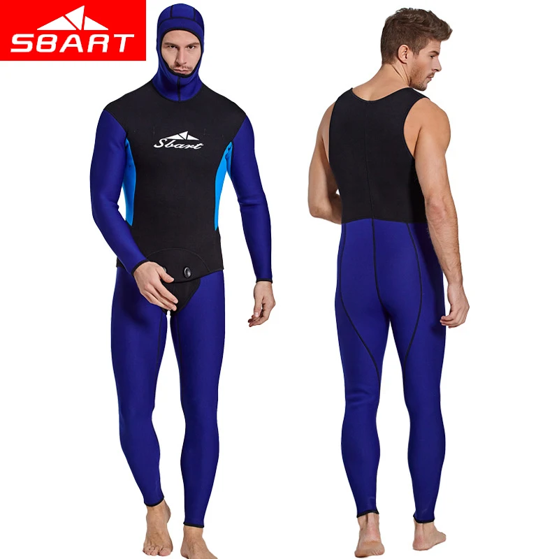 SBART Professional 3MM 2-Pieces Wetsuit Long Sleeved Spearfishing Wetsuits Hood Neoprene Thicker Diving Suits Wetsuit Rash Guard
SBART Professional 3MM 2-Pieces Wetsuit Long Sleeved Spearfishing Wetsuits Hood Neoprene Thicker Diving Suits Wetsuit Rash Guard