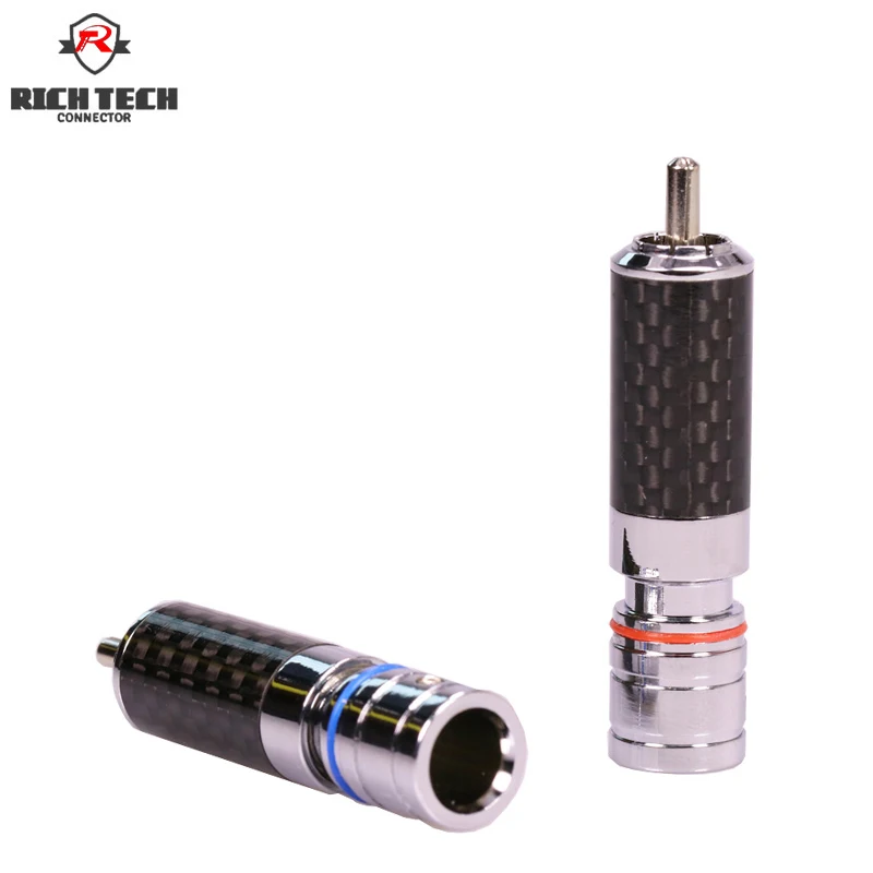 2pcs RCA connector Rhodium plated AV Terminal Phono Connector for cable up to 8mm
2pcs RCA connector Rhodium plated AV Terminal Phono Connector for cable up to 8mm