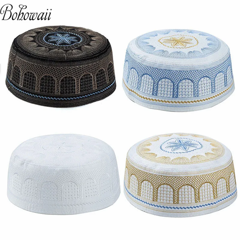 BOHOWAII Islam Jewish Muslim Caps for Men Saudi Muslim Prayer Skull Cap Embroidery Ramadan Bonnet Musulman
BOHOWAII Islam Jewish Muslim Caps for Men Saudi Muslim Prayer Skull Cap Embroidery Ramadan Bonnet Musulman