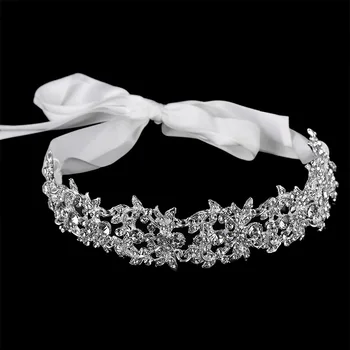 KMVEXO Handmade Bridal Headband Tiara Crystal Wedding Hair Accessories Ribbon Elegant Headpiece Rhinestone Women Hair Jewelry
KMVEXO Handmade Bridal Headband Tiara Crystal Wedding Hair Accessories Ribbon Elegant Headpiece Rhinestone Women Hair Jewelry