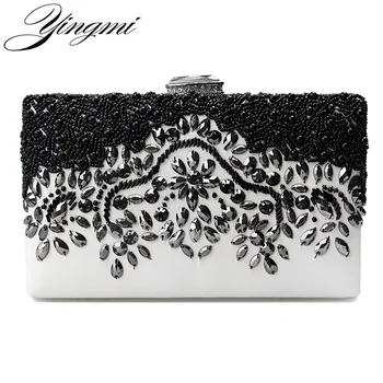 YINGMI Fashion Pu Embroidery Women Beaded Evening Bags Small Chain Shoulder Messenger Chain Long Diamonds Day Clutches
YINGMI Fashion Pu Embroidery Women Beaded Evening Bags Small Chain Shoulder Messenger Chain Long Diamonds Day Clutches