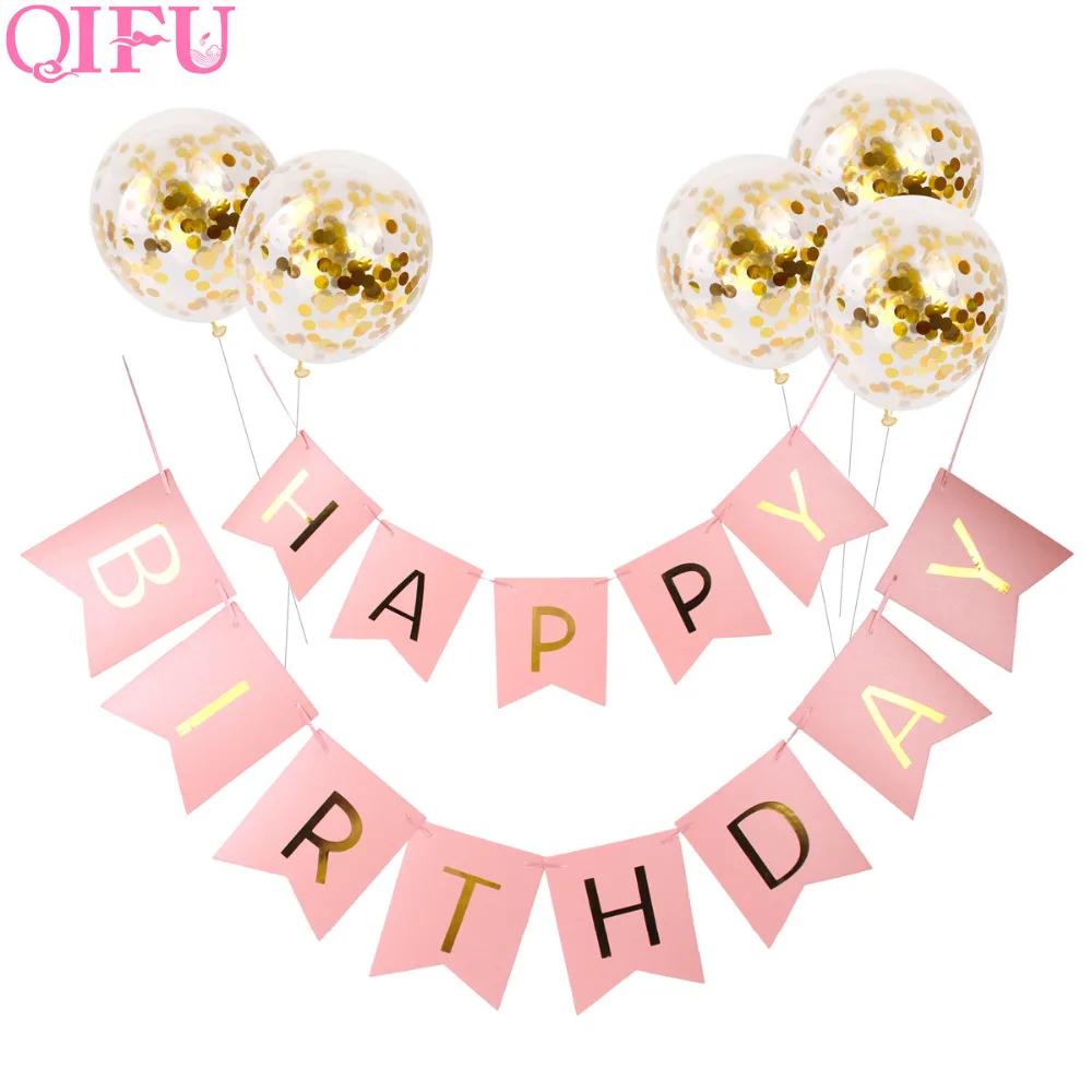 QIFU Rose Gold Banner Happy Birthday Bunting Banner Decor Baby Shower Banner Birthday Party DIY Decor Colorful Balloon Banner
QIFU Rose Gold Banner Happy Birthday Bunting Banner Decor Baby Shower Banner Birthday Party DIY Decor Colorful Balloon Banner