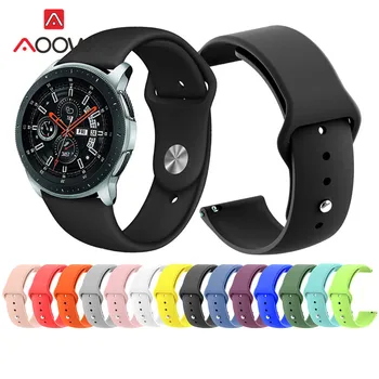 18mm 20mm 22mm Silicone Watchband for Samsung Galaxy Watch 42mm 46mm Sport Bracelet Band Strap for Amazfit Garmin SM-R810 R800