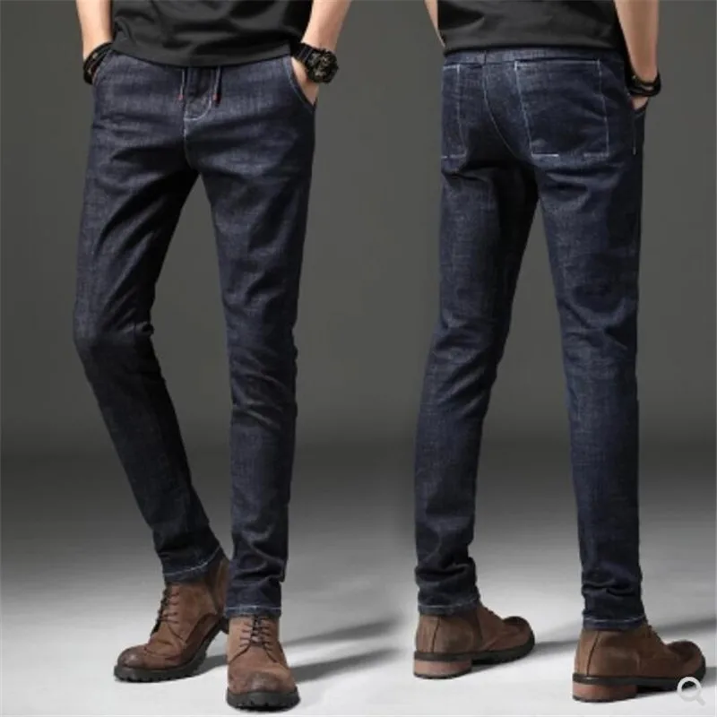 New Arrival Jeans Men Straight StretchDenim Jeans Famous Brand High Quality Regular Plus Size Dark Blue Jeans 28-38
New Arrival Jeans Men Straight StretchDenim Jeans Famous Brand High Quality Regular Plus Size Dark Blue Jeans 28-38